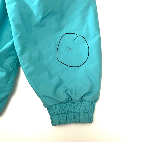 LL Bean Gore-Tex Cyan Turquoise Fleece Lined Jacket Women’s Size Petite￼￼ Small - Picture 12 of 12